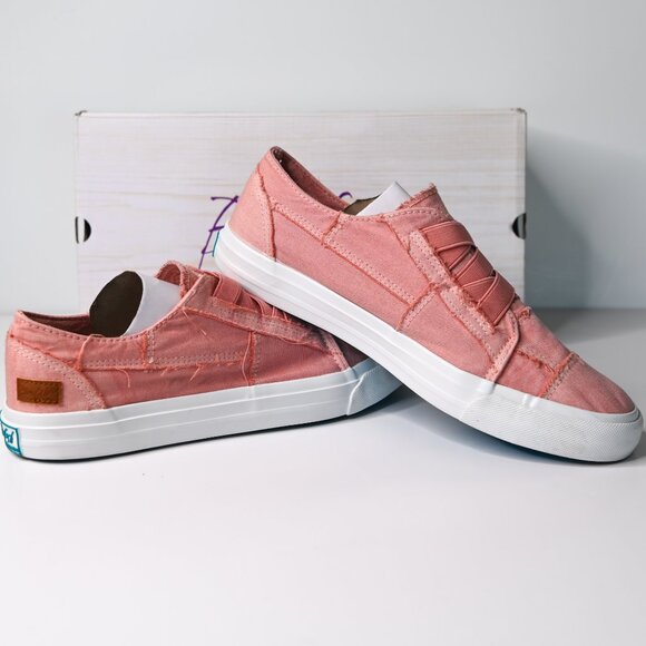 BLOWFISH MALIBU Women's Pink Marley Slip On Washed Canvas Sneaker - Size 10 - Picture 6 of 13